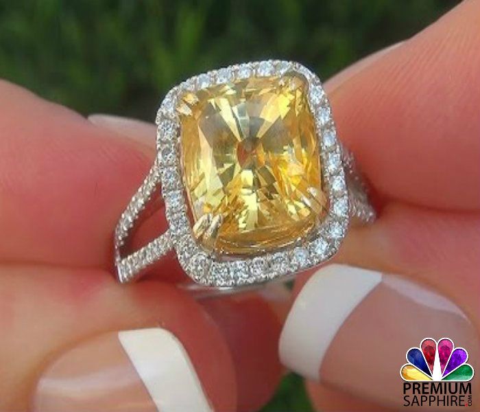 yellow sapphire pukhraj ring